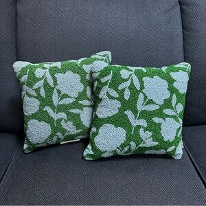 NWT Kate Spade x Target Beaded Classic Rose Square Pillow SET OF TWO